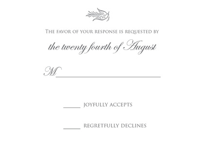 Silver Birds Grey Enclosure Cards