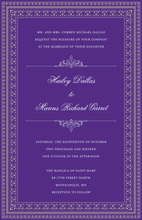 Lavender Watercolor Wash Wedding Invitations