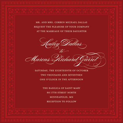 Layered Brown Vintage Borders Invitation