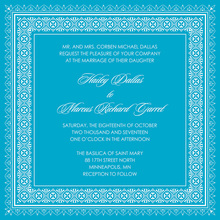 Calypso Deco Tile Borders Invitation