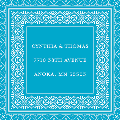 Calypso Deco Tile Borders Invitation