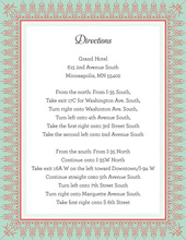Gold Deco Tile Borders Enclosure Cards