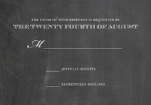 Silent Movie Chalk Frame RSVP Cards