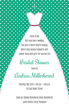 Silhouette Chic White Gown Summer Invitations