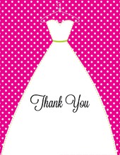 Wedding Dress Thank You Cards