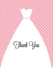 Butterfly Dress Thank You Cards