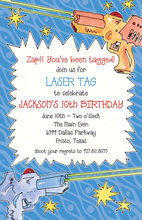 Laser Boys Invitation