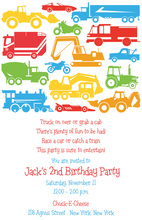 Transport Silhouettes Invitation