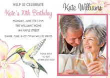 Sweet Hummingbird Shower Invitations