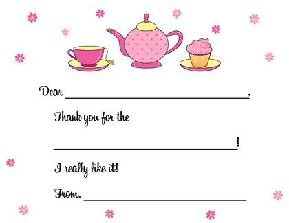 Hot Pink Tea Brunch Party Invitations