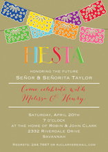 Midnight Backdrop Outdoor Fiesta Invitations