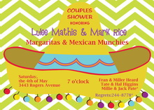 Colorful Fiesta Banners Party Shower Invitations