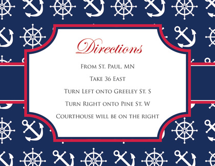 Ahoy Mate Chevron Invitations