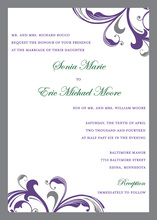 Lavender Watercolor Wash Wedding Invitations