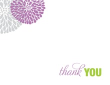 Pretty Modern Floral Thank You Cards