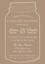 Kraft Mint Looks Mason Jar Invitations