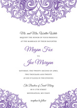 Lavender Watercolor Wash Wedding Invitations