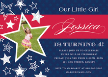 American Girl Birthday Photo Birthday Invitations