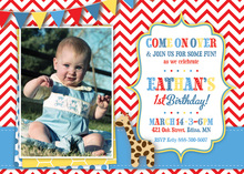 Peeking Giraffe Invitations