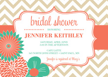 Roses Floral Burlap Chalkboard Bridal Invitations