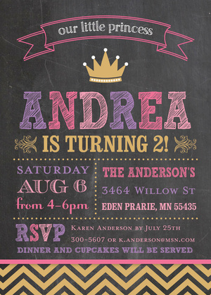 Featuring Our Little Princess Birthday Invitations