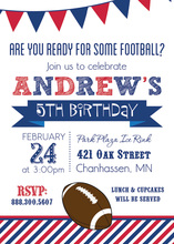 Football Game Invitations