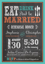 Announcing Eat Drink Marry Invitations