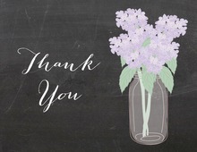 Lavender Hydrangeas Chalkboard Banner Note