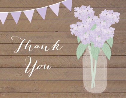 Pink Hydrangeas Chalkboard Banner Note