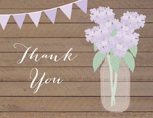 Lavender Hydrangeas Chalkboard Banner Note