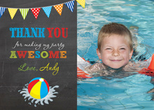 Pool Kids Summer Party Fill-In Thank You Cards