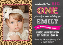 Leopard Pink Invitation