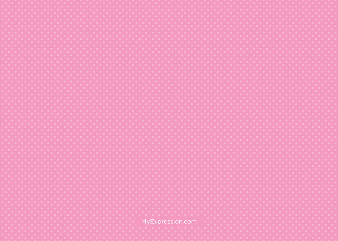 Pink Polka Dot First Birthday Photo Card