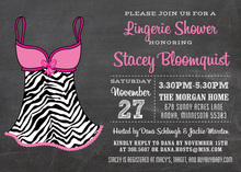 Naughty Nighty Lingerie Gifts Invitation