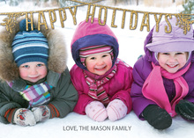 Happy Holidays Garland Photo Card
