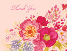 Lush Floral Thank You Cards