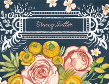 Vintage Floral Thank You Cards