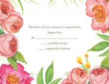 English Rose Garden Response Card