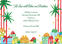 Tropical Coastal Presents Invitation