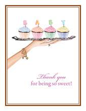 Baby Cupcakes Thank You Cards