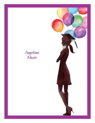 Beautiful Balloons Grad Invitation