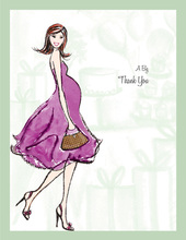 Baby Shower Soiree Thank You Cards