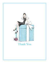 Bride on Box Thank You Cards