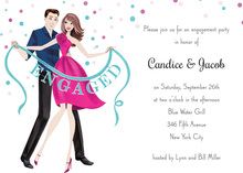 Engaged! Banner Invitation