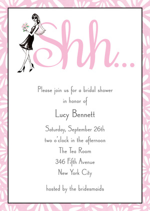 Lavender Shh... Surprise Invitation