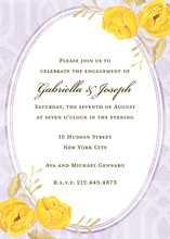 Watercolor Floral Bouquet Script Invitations