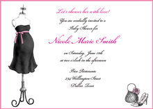 Expecting Dress Form Invitation