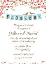 Elegant Engagement Banner Invitation