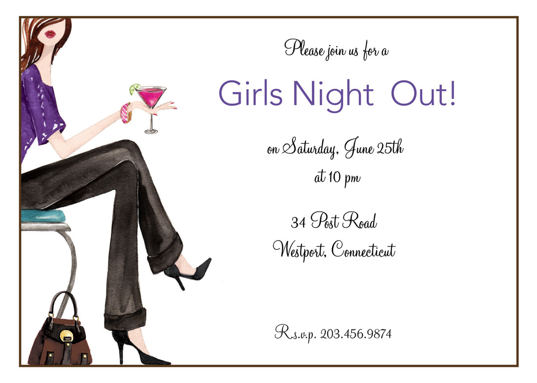 Fashion Girls Night Out Invitations