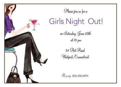 Girls Night Out Thank You Cards